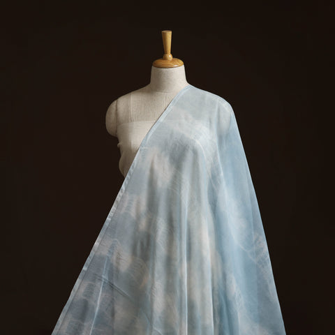 Shibori tie-dye kota doria cotton fabric 08 - handcrafted