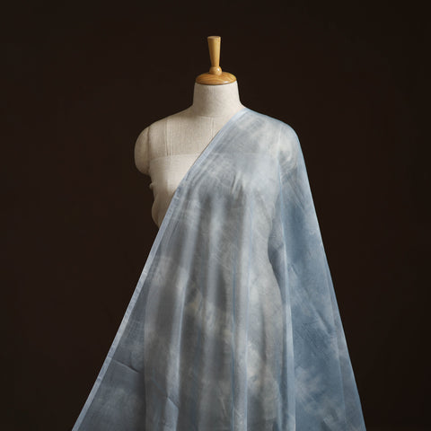 Shibori tie-dye kota doria cotton fabric 10 - handcrafted