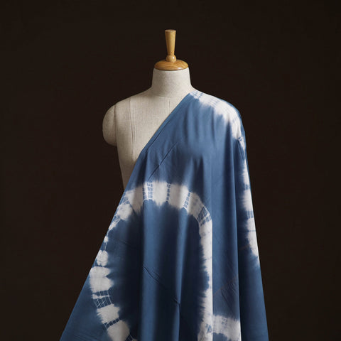 Shibori tie-dye pure mul cotton fabric 13 - handcrafted
