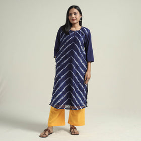 Shibori Kurta with Palazzo & Dupatta Set
