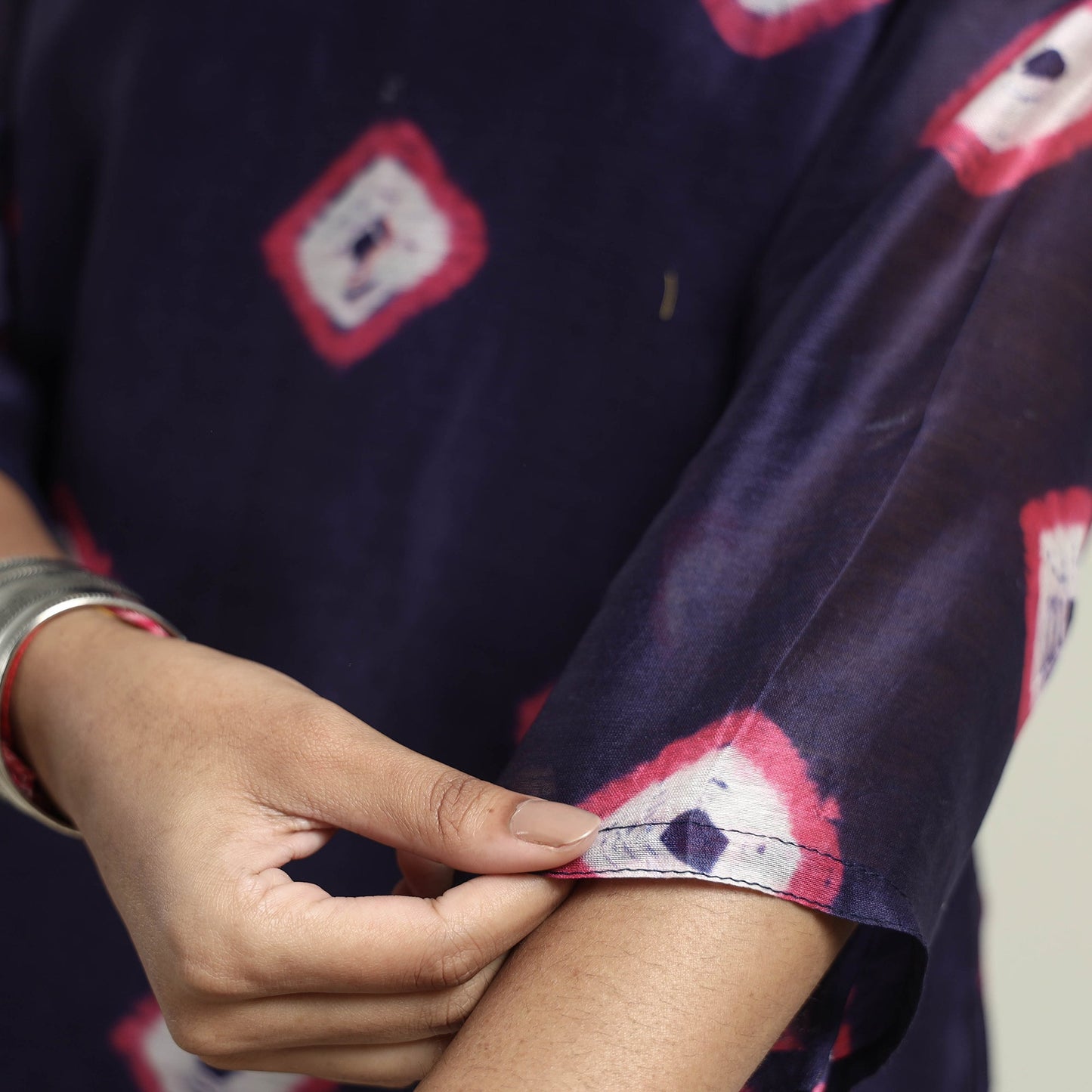  Shibori Kurta with Palazzo & Dupatta Set
