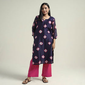  Shibori Kurta with Palazzo & Dupatta Set
