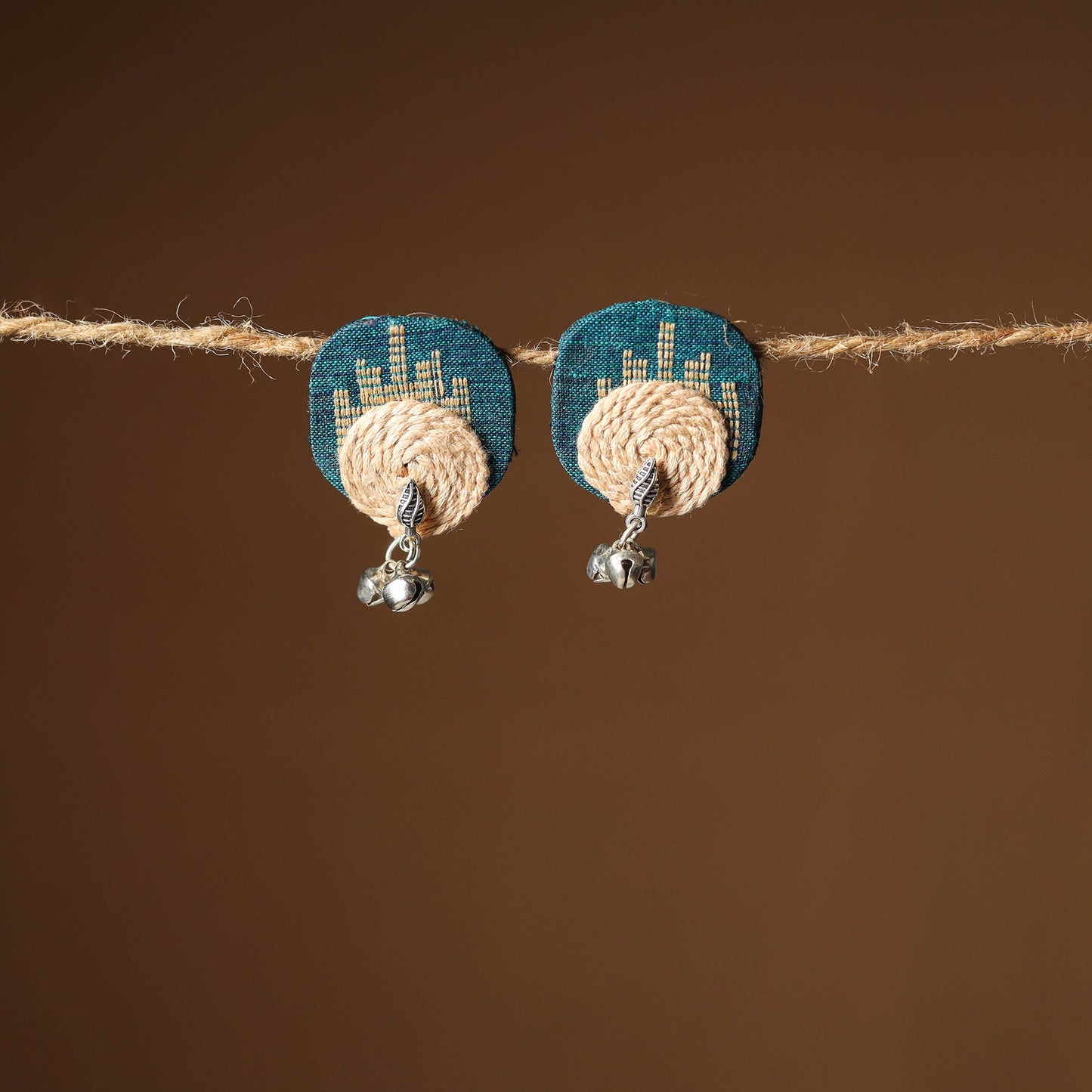 Nikhat Thread Work GS Fabart Earrings 