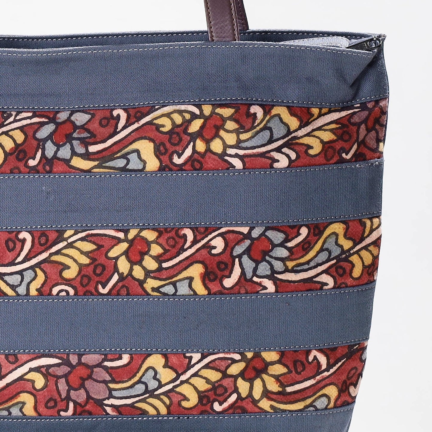  Shoulder Bag - Handpainted Kalamkari Natural Dyed Cotton 
