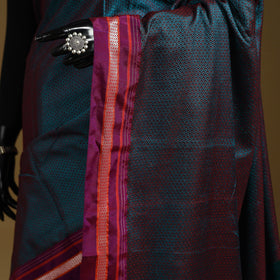 Silk cotton khun saree with ilkal pallu chikki paras border