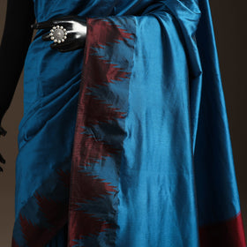 Silk ilkal saree with temple border 11 - handcrafted