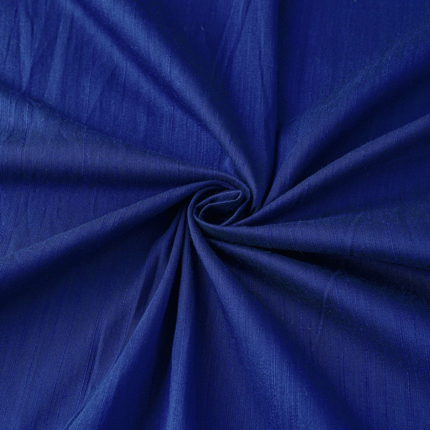 Blue Slub Silk Plain Fabric 