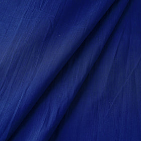 Blue Slub Silk Plain Fabric 