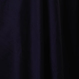 Blue - slub silk plain fabric 06 - handcrafted