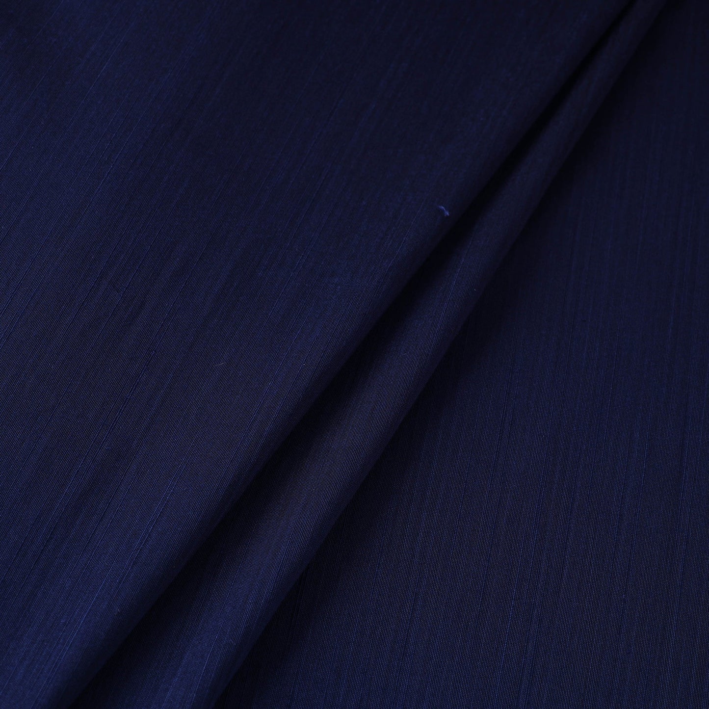 Blue - slub silk plain fabric 11 - handcrafted
