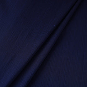 Blue - slub silk plain fabric 11 - handcrafted