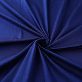 Blue Plain Slub Silk Fabric 