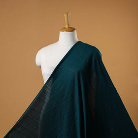 Blue - slub silk plain fabric 13 - handcrafted