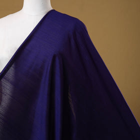 Blue - slub silk plain fabric 13 - handcrafted