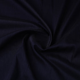 Blue Slub Silk Plain Fabric 