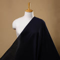 Blue Slub Silk Plain Fabric 