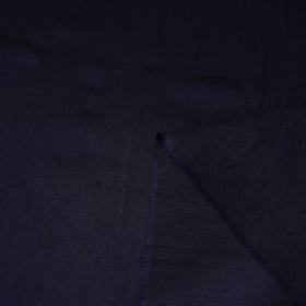 Blue Slub Silk Plain Fabric 