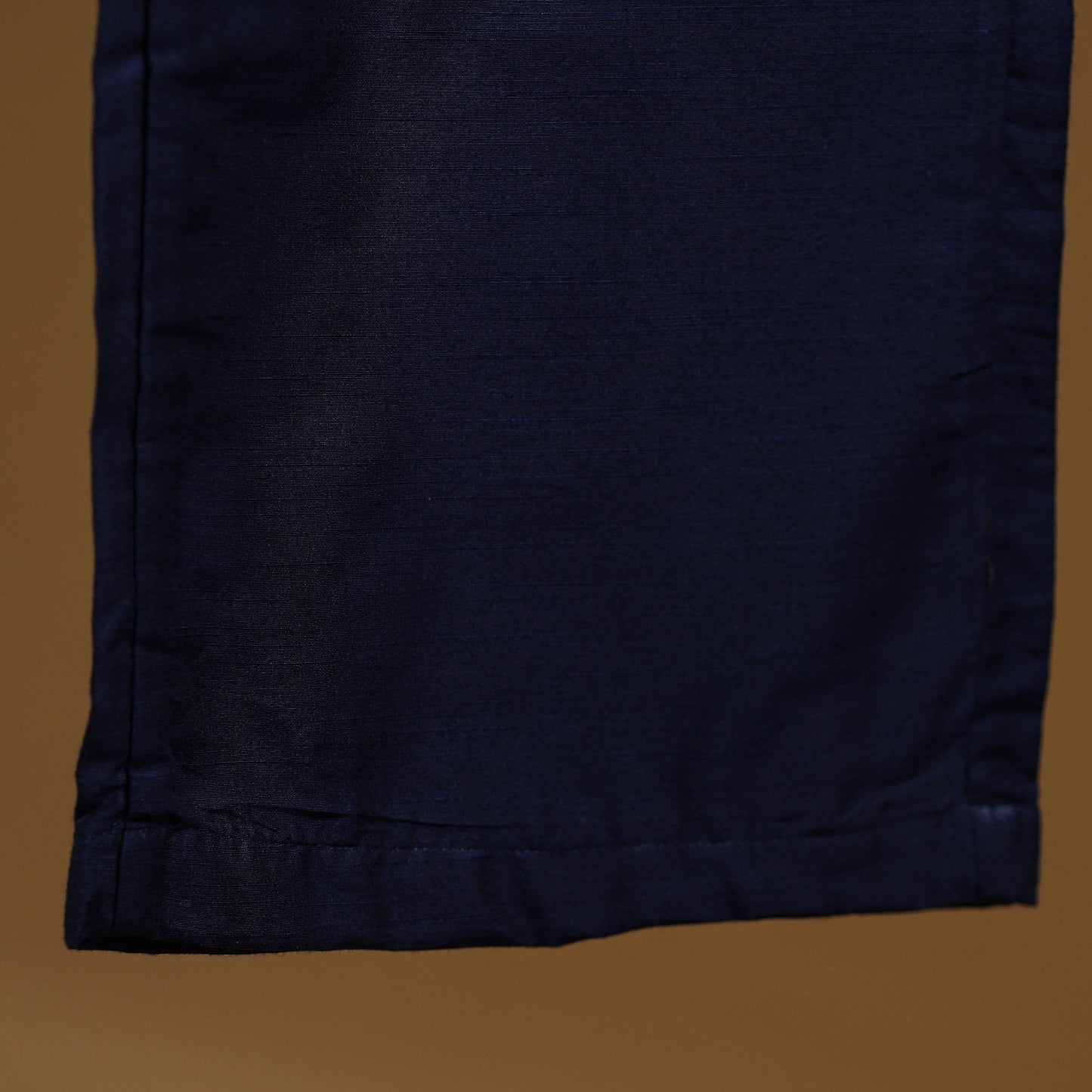 Blue - slub silk plain palazzo 14 - handcrafted