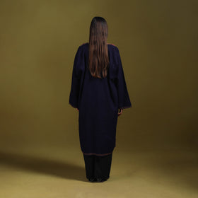 Sozni hand embroidered kashmiri merino wool pheran 61