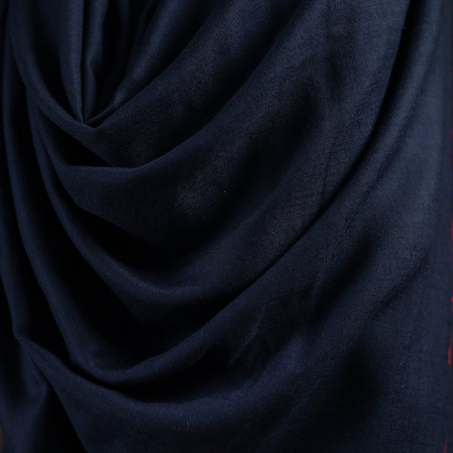 Blue - sozni hand embroidery merino wool handwoven kashmiri