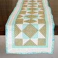 Blue Applique Quilted Table Runner Online in India