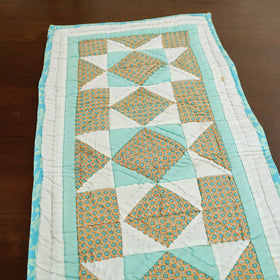 Blue Applique Quilted Table Runner Online in India