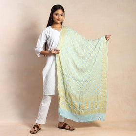 Buy Special Bandhani Banarasi Brocade Georgette Neem Jaal Dupatta Online l iTokri.com