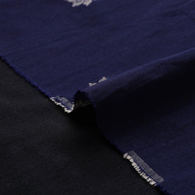 Blue - spun dupion viscose silk thread buta fabric 20