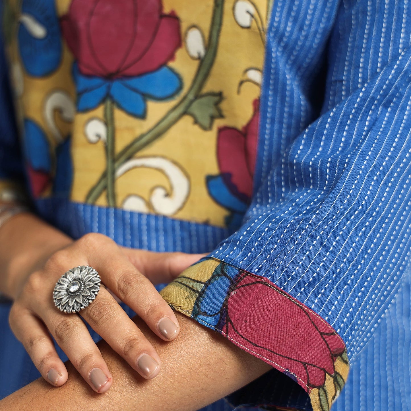 plain patchwork kurta 