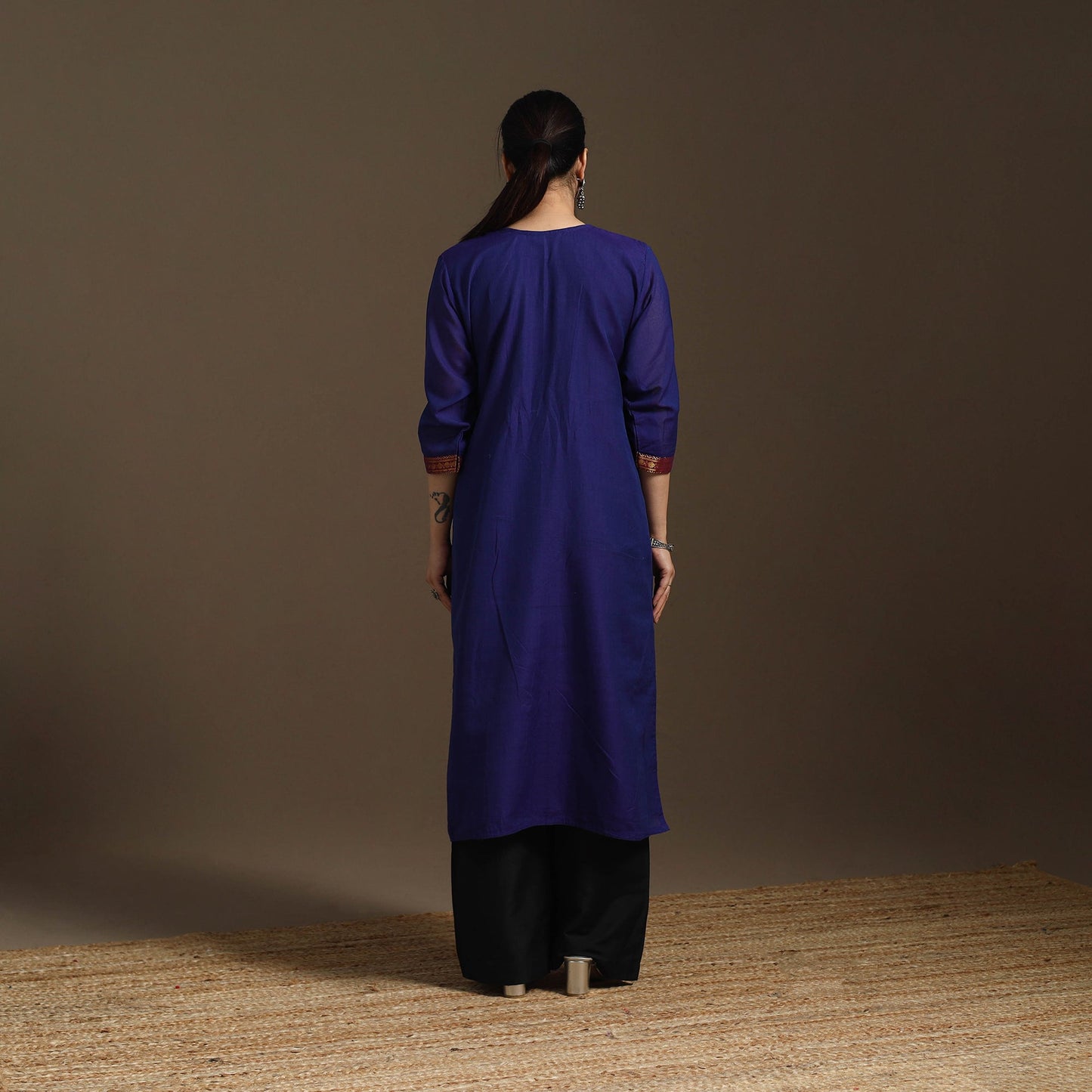 Straight cotton dharwad kurta 06 - handcrafted