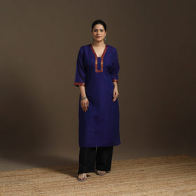 Straight cotton dharwad kurta 06 - handcrafted