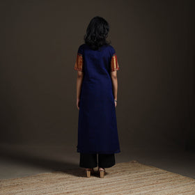 Straight cotton dharwad kurta for women 02 - handcrafted