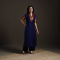 Straight cotton dharwad kurta for women 02 - handcrafted