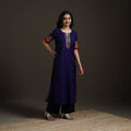 Straight cotton dharwad kurta for women 15 - handcrafted