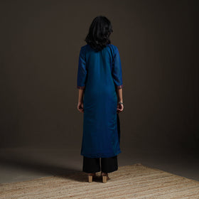 Straight cotton dharwad kurta for women 19 - handcrafted