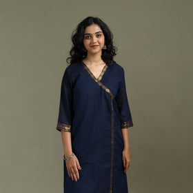 Straight cotton dharwad kurta for women 31 - handcrafted