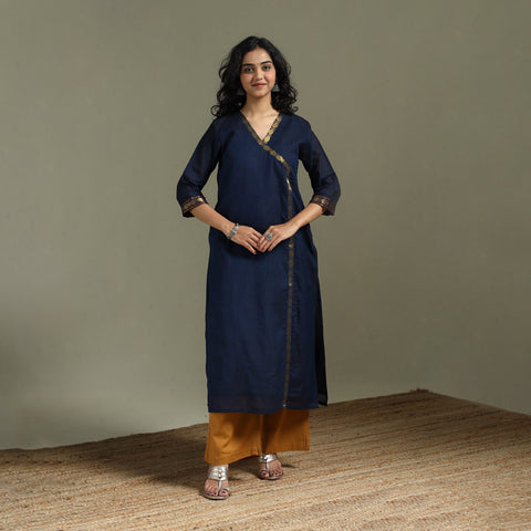 Straight cotton dharwad kurta for women 31 - handcrafted