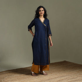 Straight cotton dharwad kurta for women 31 - handcrafted
