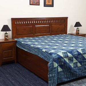 Tagai patchwork hand dabu bagru double bed sheet (108 x 90