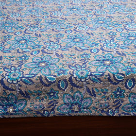 Tagai work hand sanganeri double bed sheet (108 x 90 in) 04