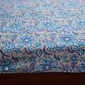 Tagai work hand sanganeri double bed sheet (108 x 90 in) 04