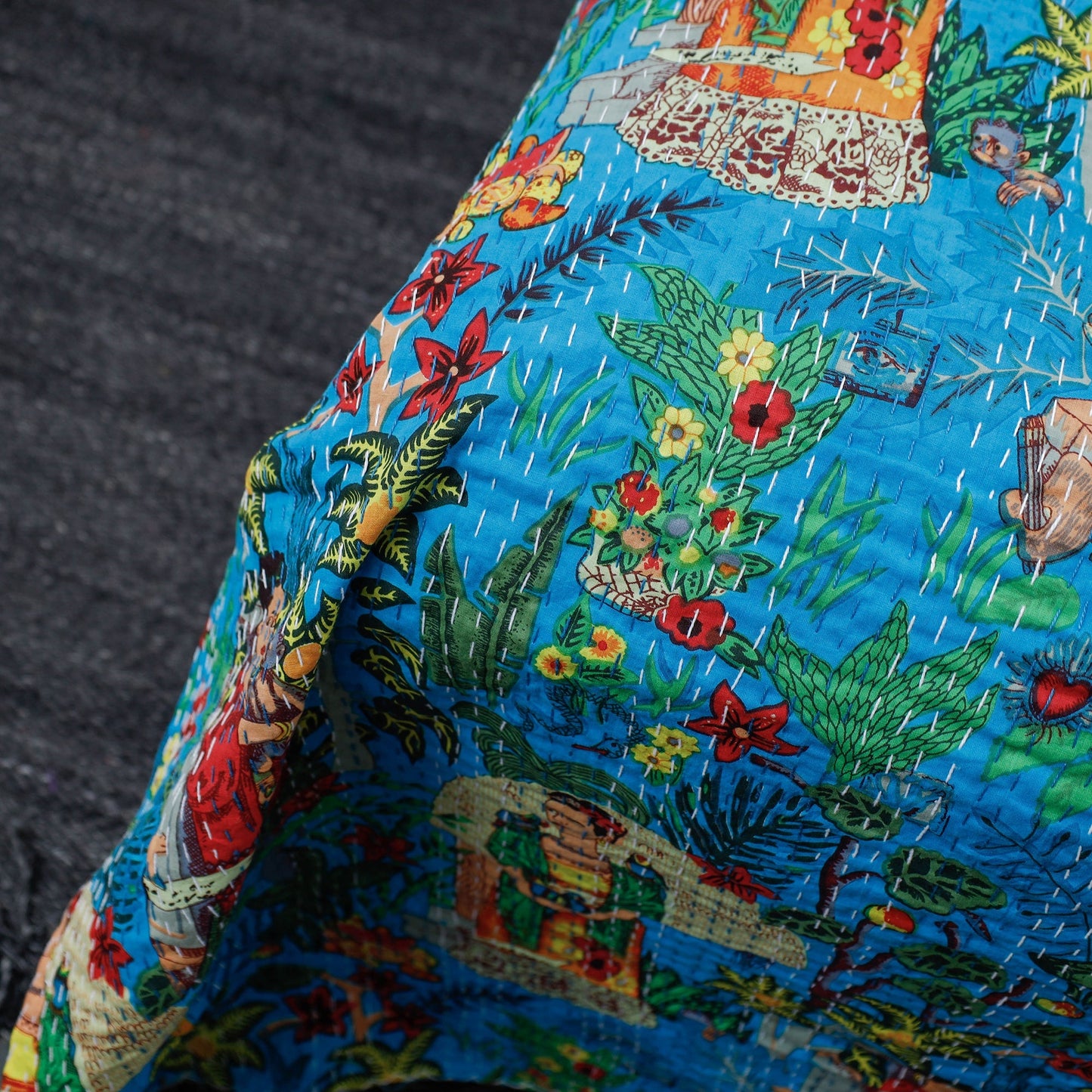 kantha double bed cover