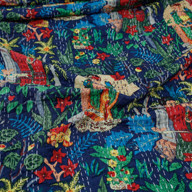 Buy Tagai Work Jaipur Hand Block Printed Cotton Double Bed Cover Online at iTokri.com