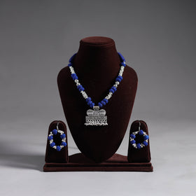  Thread Beads Handmade German Silver Necklace Set
