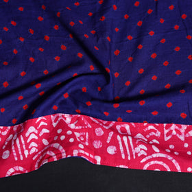 Tie-dye cotton bandhani blouse piece 33 - handcrafted