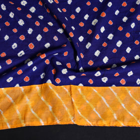 Tie-dye cotton bandhani blouse piece 35 - handcrafted