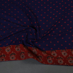 Blue Tie-Dye Cotton Bandhani Blouse Piece