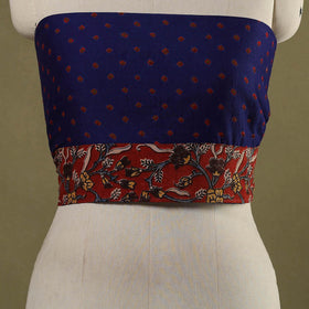 Blue Tie-Dye Cotton Bandhani Blouse Piece