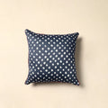 Buy Blue Tie & Dye Cotton Bandhani Cushion Cover Online