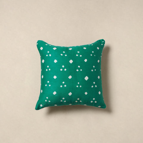 Blue - tie & dye cotton bandhani cushion cover 37